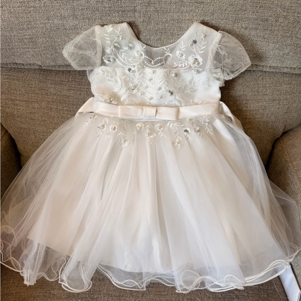 Free People White Floral Kids Dress